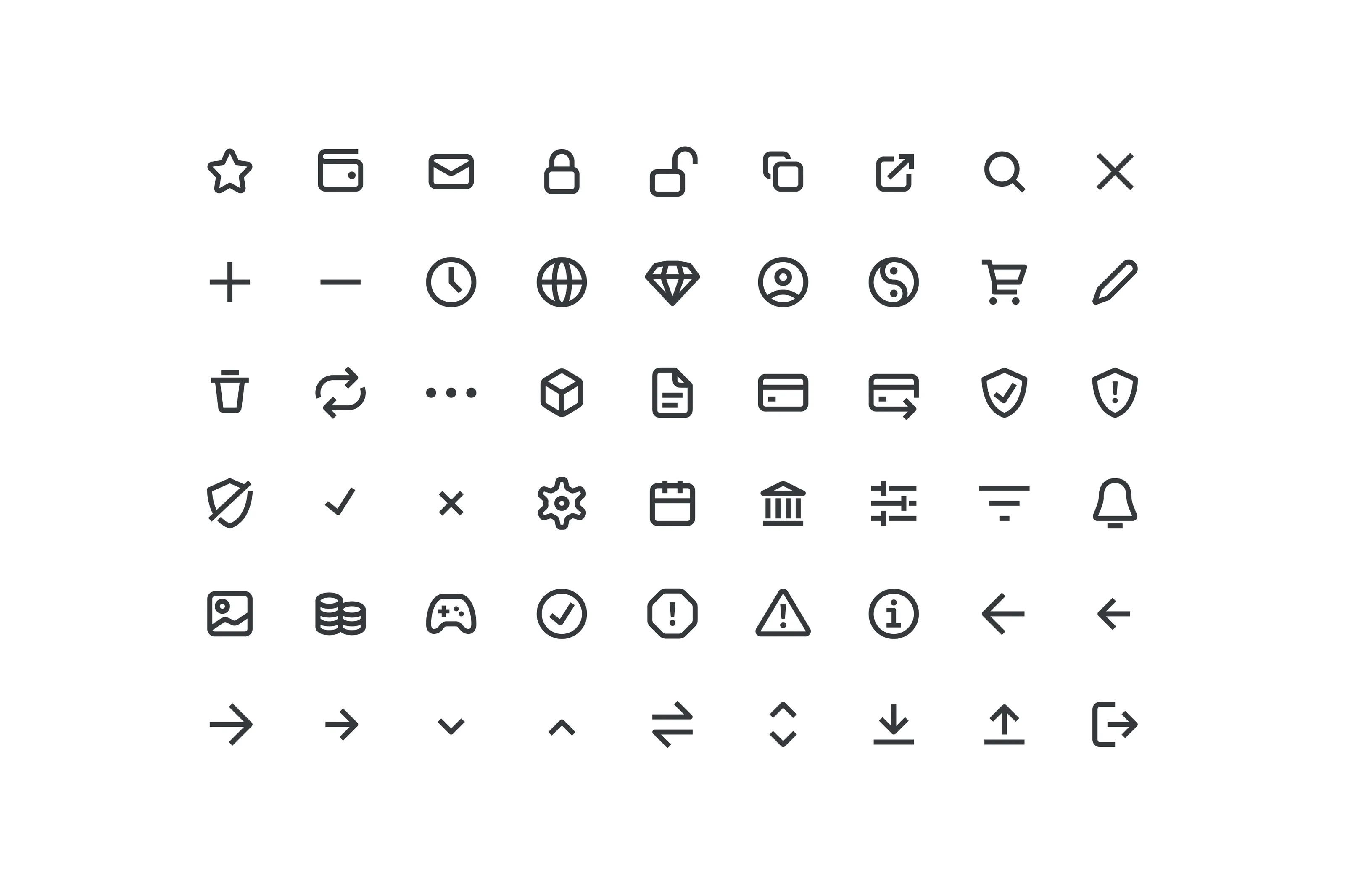 Icon set documentation for Ankr products.