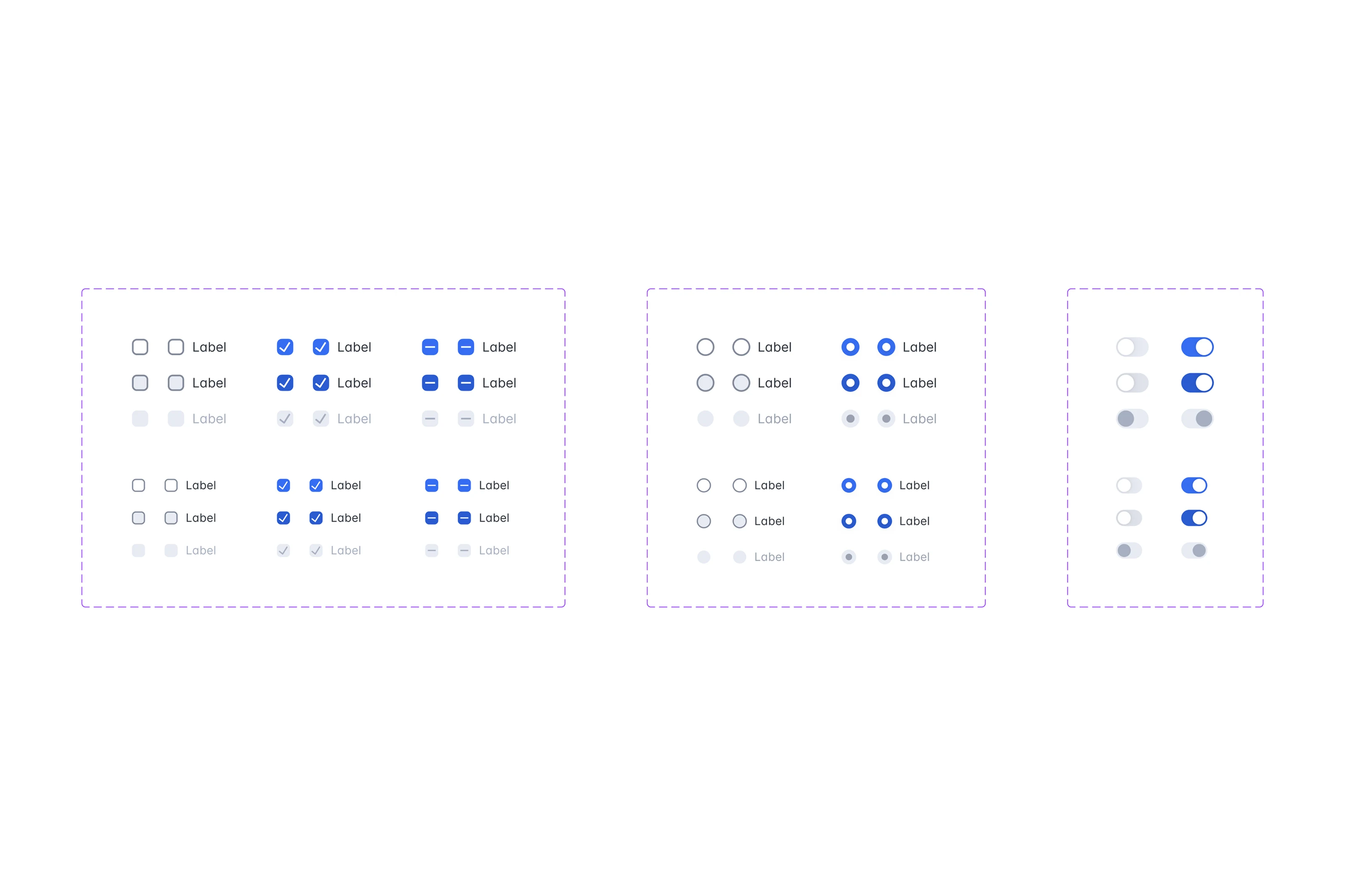 Core UI elements in the Ankr design system.