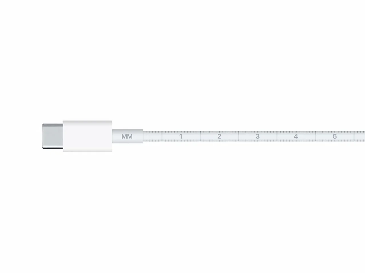 Cable-shaped ruler concept.