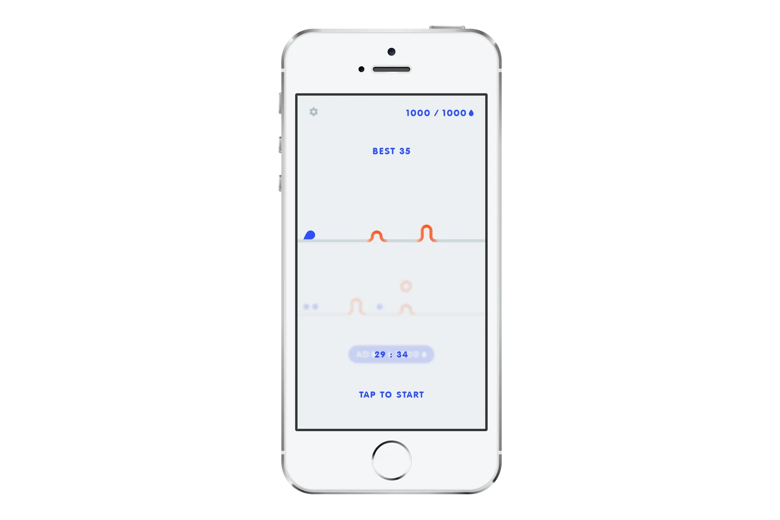 Jumper mobile game interface.