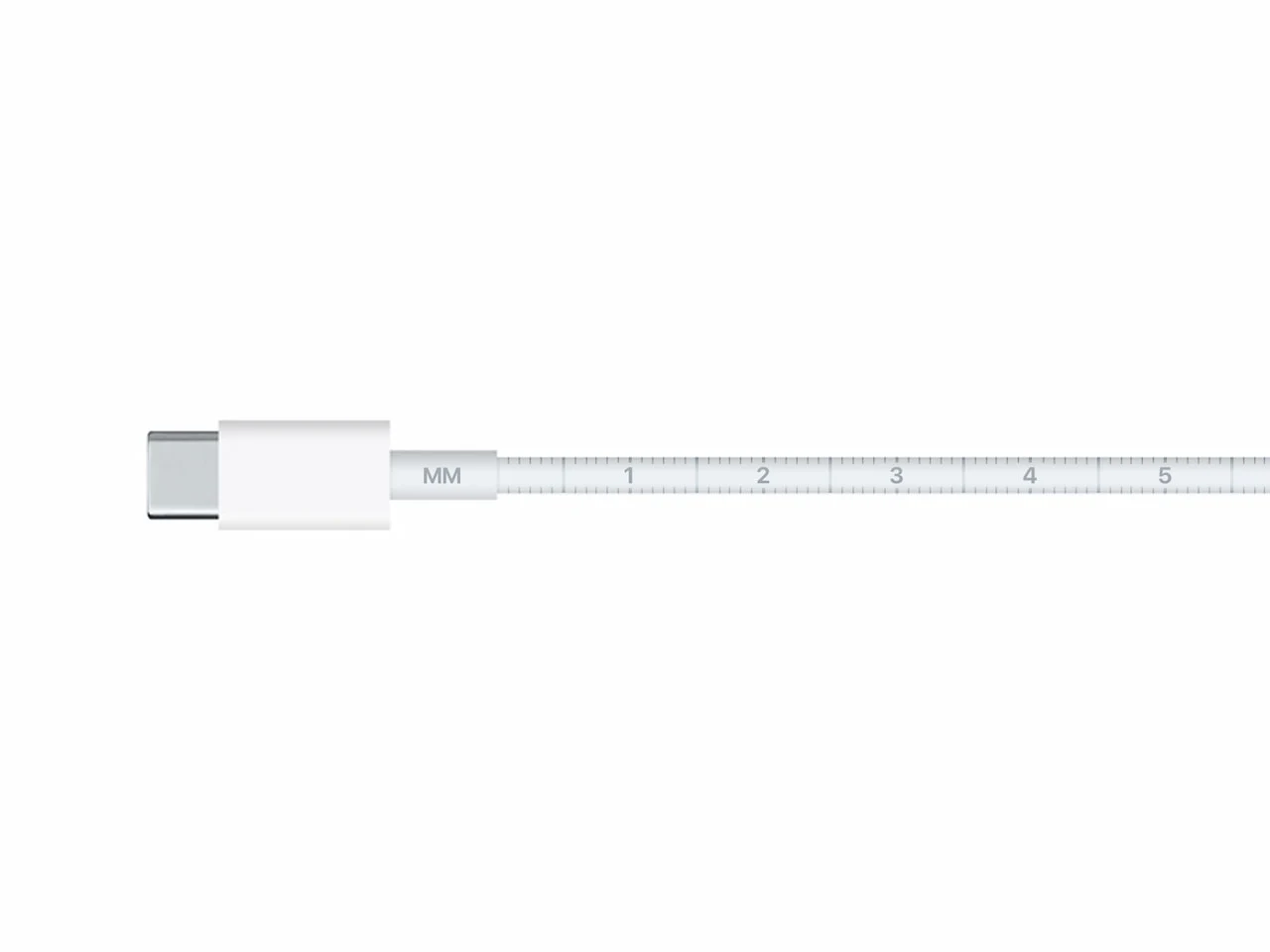 Cable-shaped ruler concept.