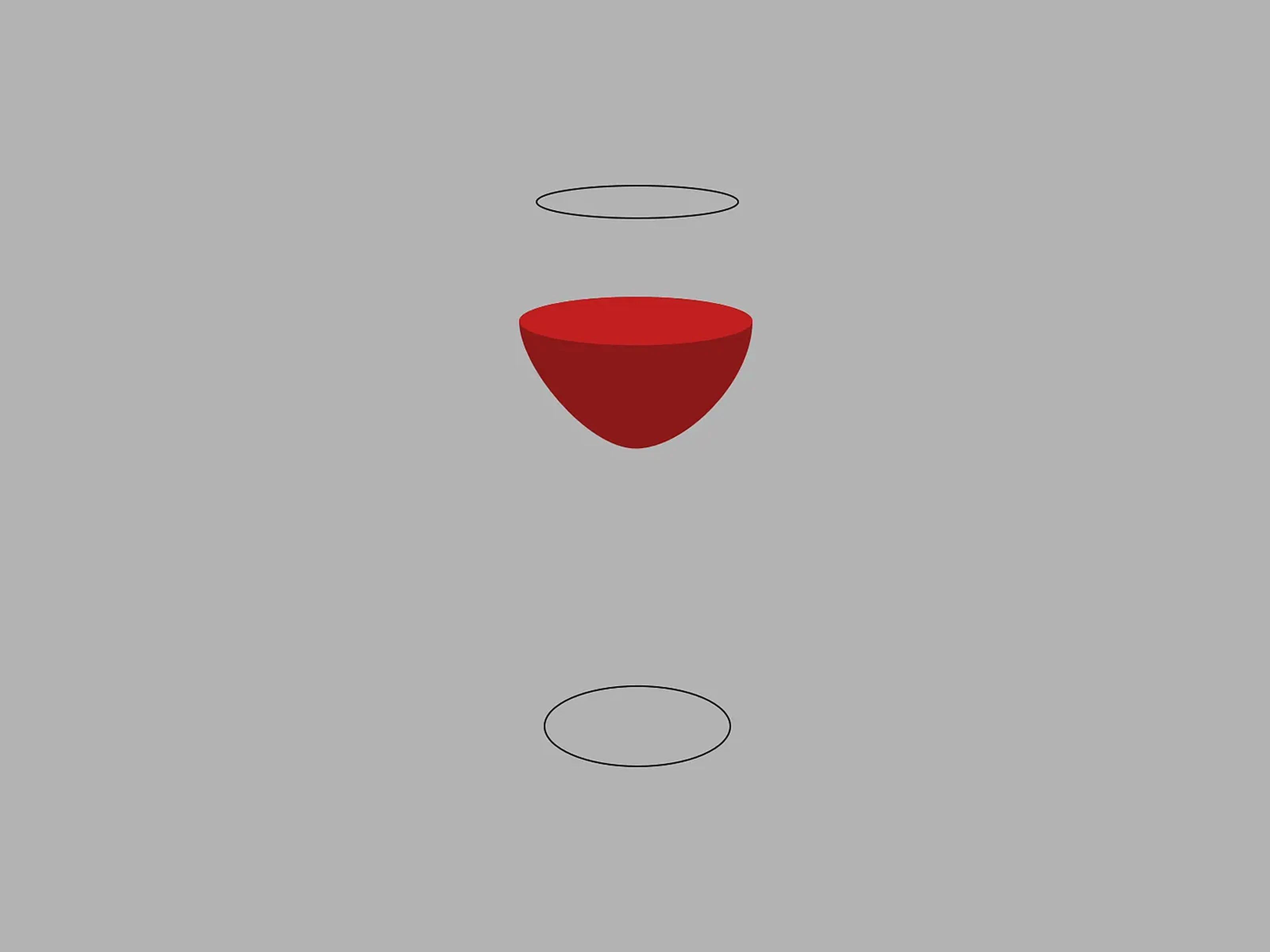 Abstract glass and halo study.
