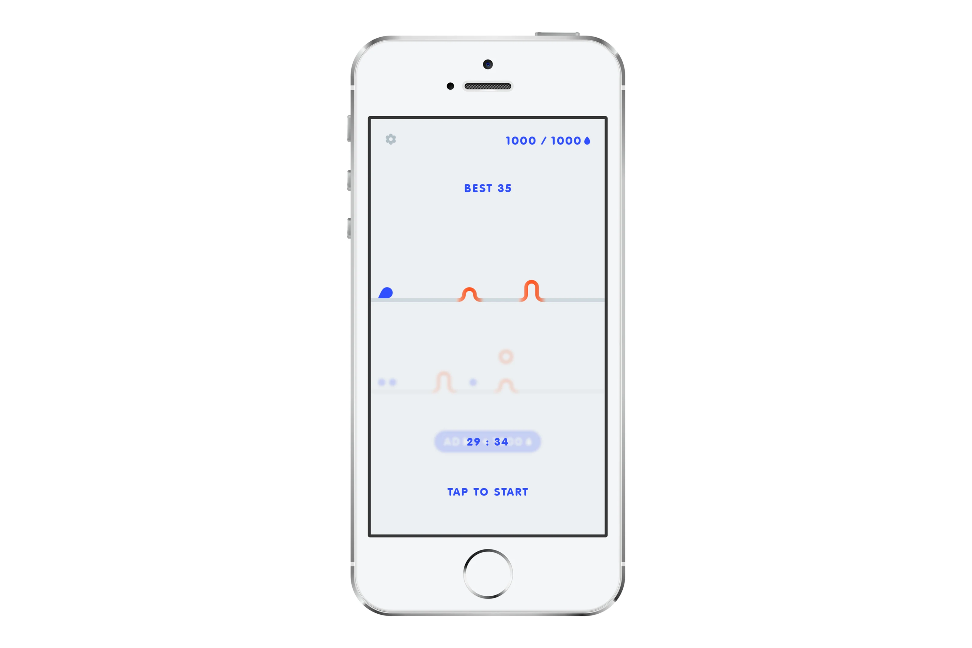 Jumper mobile game interface.