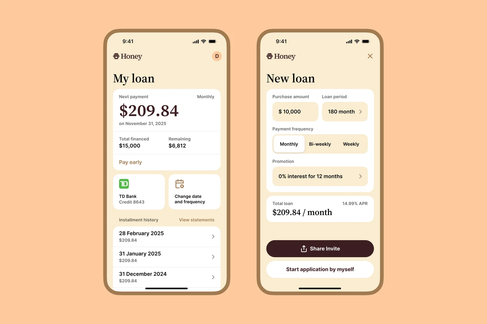 Honey Finance app.