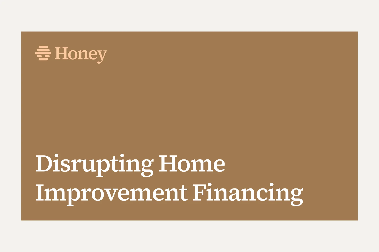 Honey Finance deck slide 1.