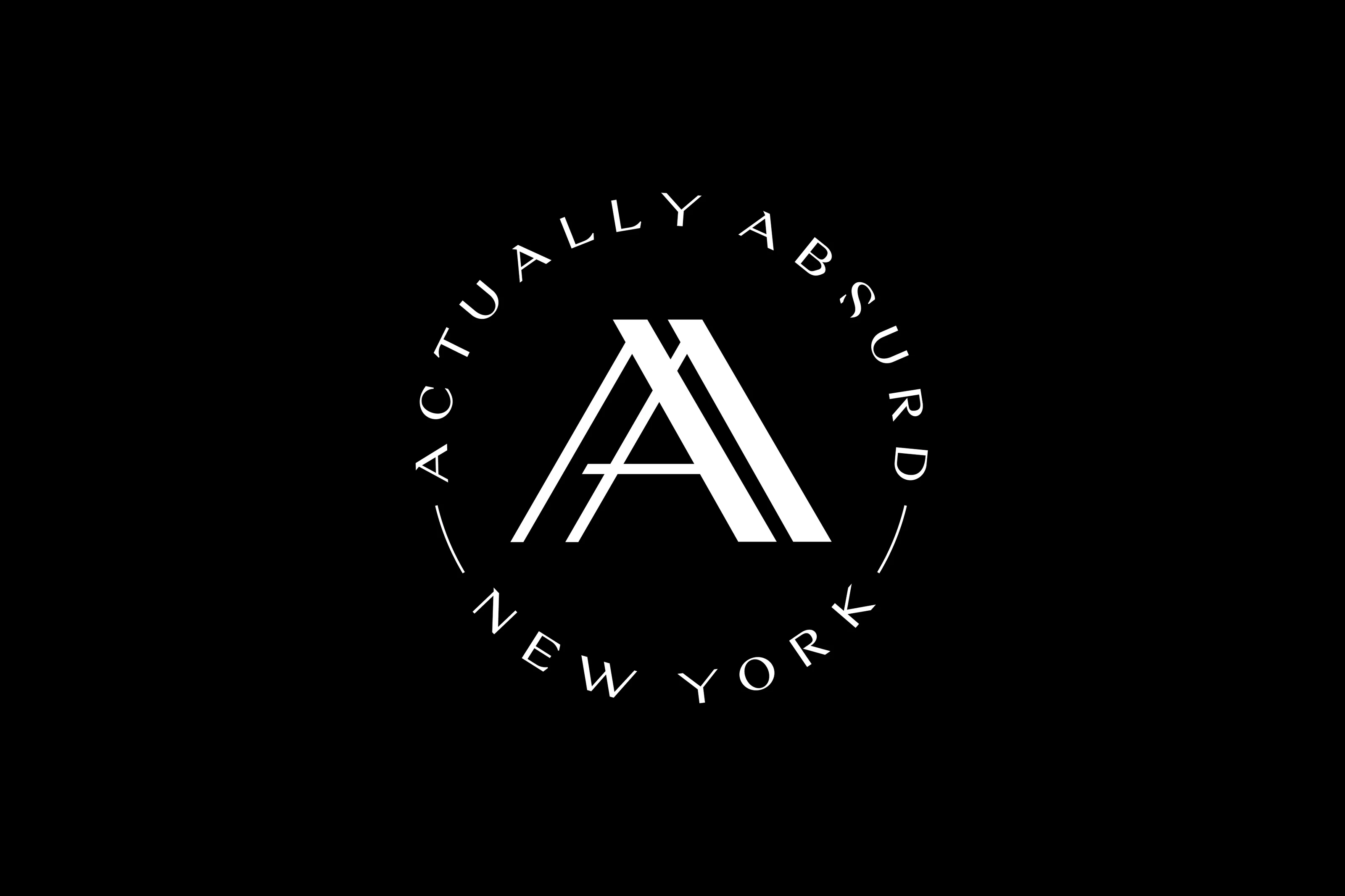 Actually Absurd logo.