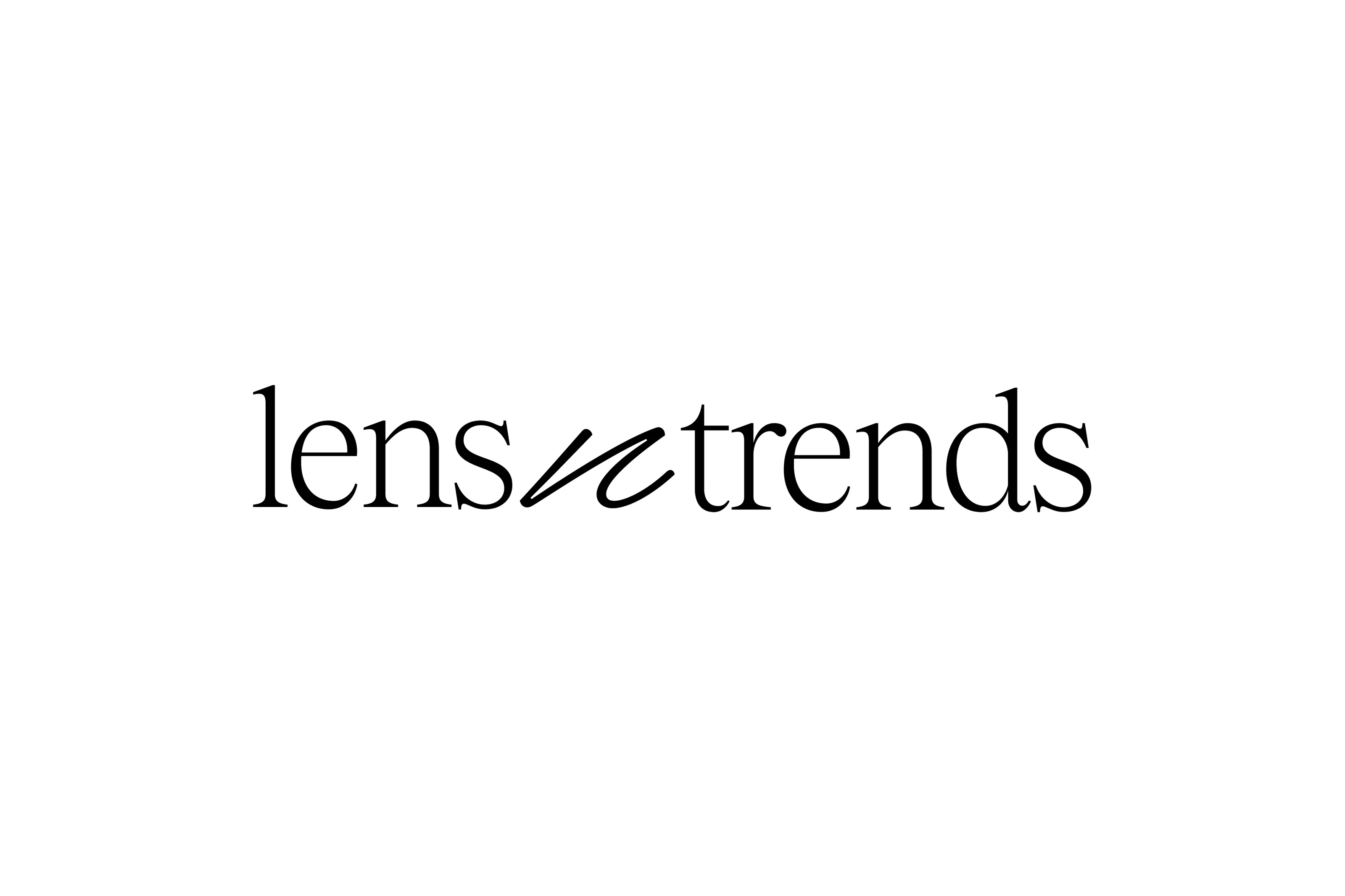 Lens and Trends logo.