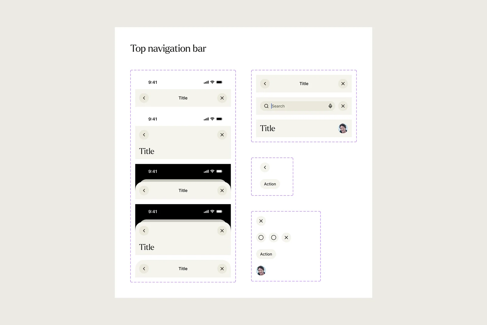 Trustworthy mobile navigation and segmented controls.