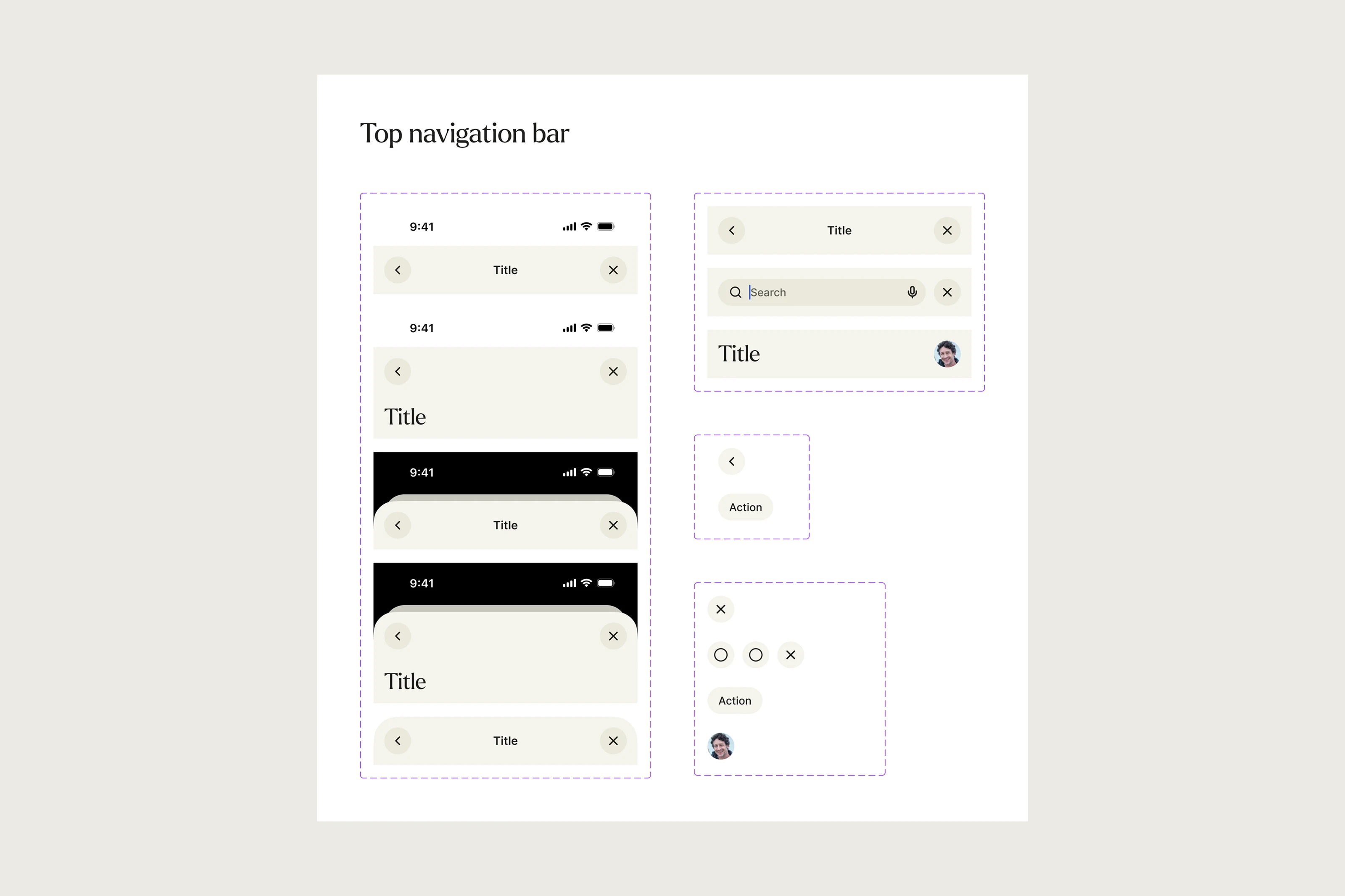 Trustworthy mobile navigation and segmented controls.