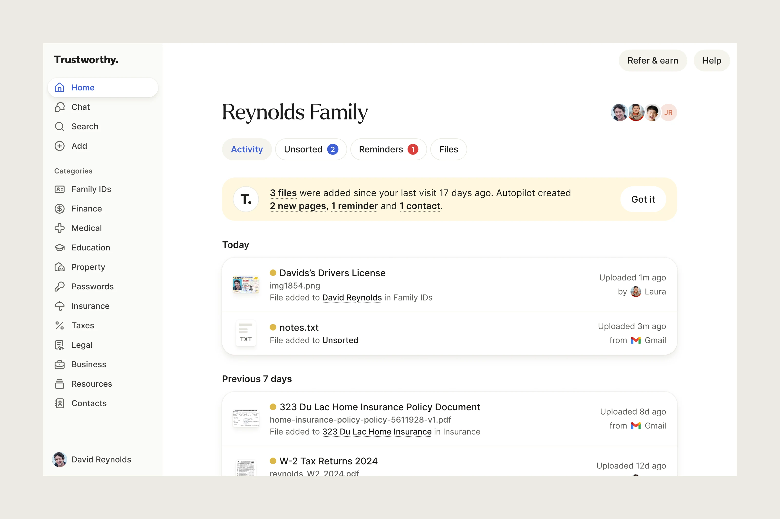 Trustworthy web dashboard.